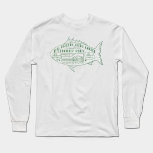 1935 Sea Breeze Auto Court Huntington Beach Long Sleeve T-Shirt